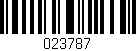 Código de barras (EAN, GTIN, SKU, ISBN): '023787'