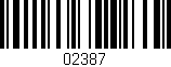 Código de barras (EAN, GTIN, SKU, ISBN): '02387'