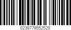 Código de barras (EAN, GTIN, SKU, ISBN): '0239778552520'