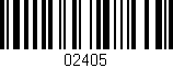 Código de barras (EAN, GTIN, SKU, ISBN): '02405'