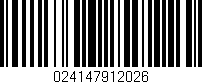 Código de barras (EAN, GTIN, SKU, ISBN): '024147912026'