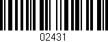 Código de barras (EAN, GTIN, SKU, ISBN): '02431'