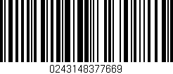 Código de barras (EAN, GTIN, SKU, ISBN): '0243148377669'
