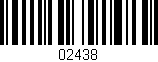Código de barras (EAN, GTIN, SKU, ISBN): '02438'