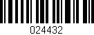 Código de barras (EAN, GTIN, SKU, ISBN): '024432'