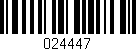 Código de barras (EAN, GTIN, SKU, ISBN): '024447'