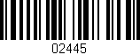 Código de barras (EAN, GTIN, SKU, ISBN): '02445'