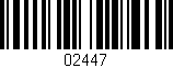 Código de barras (EAN, GTIN, SKU, ISBN): '02447'