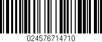 Código de barras (EAN, GTIN, SKU, ISBN): '024576714710'