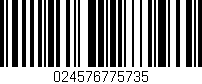 Código de barras (EAN, GTIN, SKU, ISBN): '024576775735'