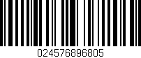 Código de barras (EAN, GTIN, SKU, ISBN): '024576896805'