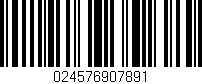 Código de barras (EAN, GTIN, SKU, ISBN): '024576907891'