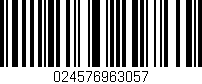 Código de barras (EAN, GTIN, SKU, ISBN): '024576963057'