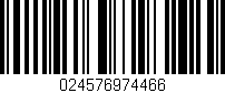 Código de barras (EAN, GTIN, SKU, ISBN): '024576974466'
