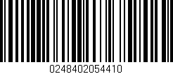 Código de barras (EAN, GTIN, SKU, ISBN): '0248402054410'