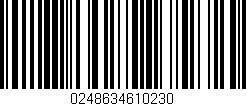 Código de barras (EAN, GTIN, SKU, ISBN): '0248634610230'