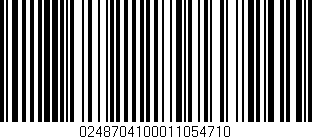 Código de barras (EAN, GTIN, SKU, ISBN): '0248704100011054710'