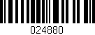 Código de barras (EAN, GTIN, SKU, ISBN): '024880'