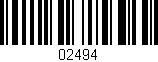 Código de barras (EAN, GTIN, SKU, ISBN): '02494'
