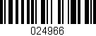 Código de barras (EAN, GTIN, SKU, ISBN): '024966'