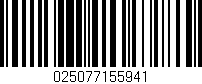 Código de barras (EAN, GTIN, SKU, ISBN): '025077155941'