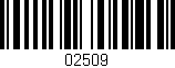 Código de barras (EAN, GTIN, SKU, ISBN): '02509'
