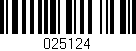 Código de barras (EAN, GTIN, SKU, ISBN): '025124'