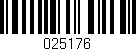 Código de barras (EAN, GTIN, SKU, ISBN): '025176'