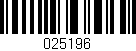 Código de barras (EAN, GTIN, SKU, ISBN): '025196'