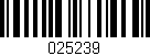 Código de barras (EAN, GTIN, SKU, ISBN): '025239'