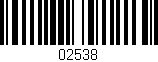 Código de barras (EAN, GTIN, SKU, ISBN): '02538'