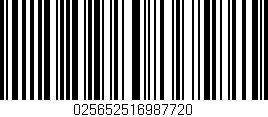 Código de barras (EAN, GTIN, SKU, ISBN): '025652516987720'