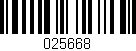 Código de barras (EAN, GTIN, SKU, ISBN): '025668'