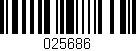 Código de barras (EAN, GTIN, SKU, ISBN): '025686'