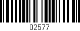 Código de barras (EAN, GTIN, SKU, ISBN): '02577'