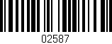 Código de barras (EAN, GTIN, SKU, ISBN): '02587'