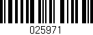 Código de barras (EAN, GTIN, SKU, ISBN): '025971'