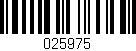 Código de barras (EAN, GTIN, SKU, ISBN): '025975'