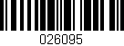 Código de barras (EAN, GTIN, SKU, ISBN): '026095'