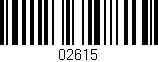 Código de barras (EAN, GTIN, SKU, ISBN): '02615'