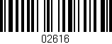 Código de barras (EAN, GTIN, SKU, ISBN): '02616'