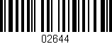 Código de barras (EAN, GTIN, SKU, ISBN): '02644'