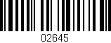 Código de barras (EAN, GTIN, SKU, ISBN): '02645'