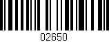 Código de barras (EAN, GTIN, SKU, ISBN): '02650'