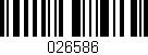 Código de barras (EAN, GTIN, SKU, ISBN): '026586'