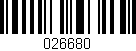 Código de barras (EAN, GTIN, SKU, ISBN): '026680'