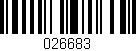 Código de barras (EAN, GTIN, SKU, ISBN): '026683'
