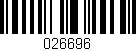 Código de barras (EAN, GTIN, SKU, ISBN): '026696'