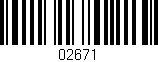 Código de barras (EAN, GTIN, SKU, ISBN): '02671'