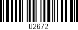 Código de barras (EAN, GTIN, SKU, ISBN): '02672'
